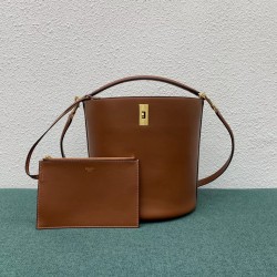 Celine Bucket 16 Bag In Brown Smooth Calfskin 628