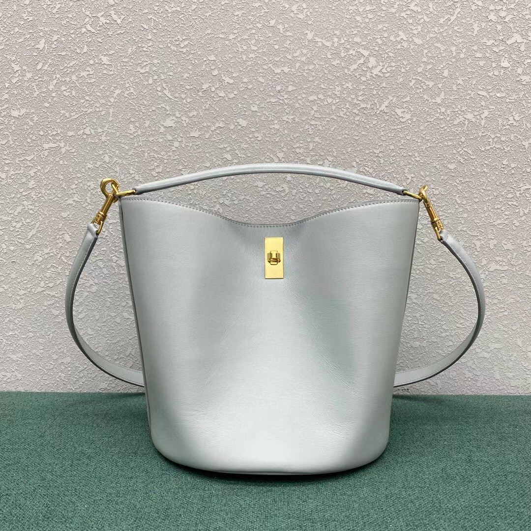 Celine Bucket 16 Bag In Mineral Smooth Calfskin 670