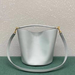 Celine Bucket 16 Bag In Mineral Smooth Calfskin 670