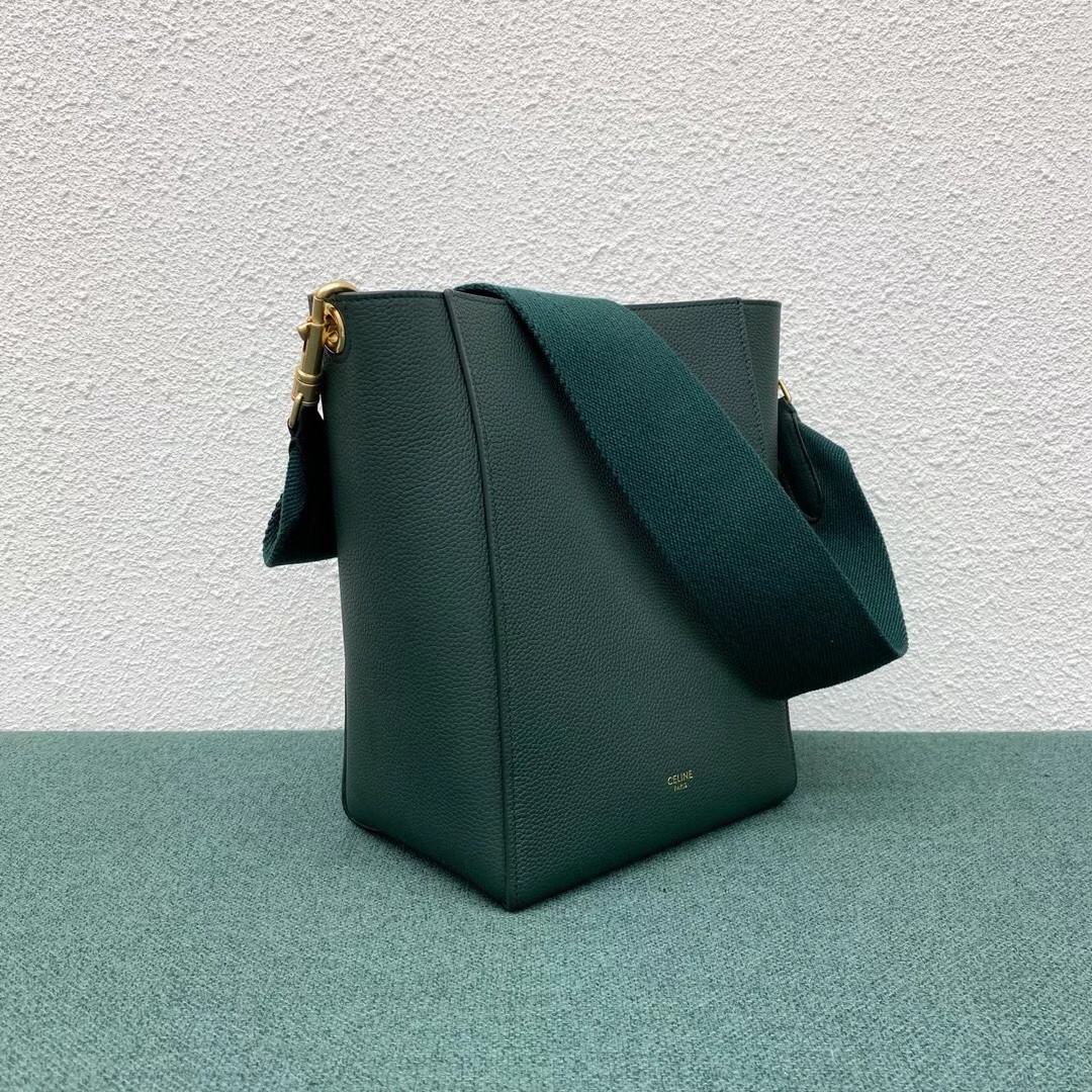 Celine Sangle Small Bucket Bag In Amazone Calfskin  136