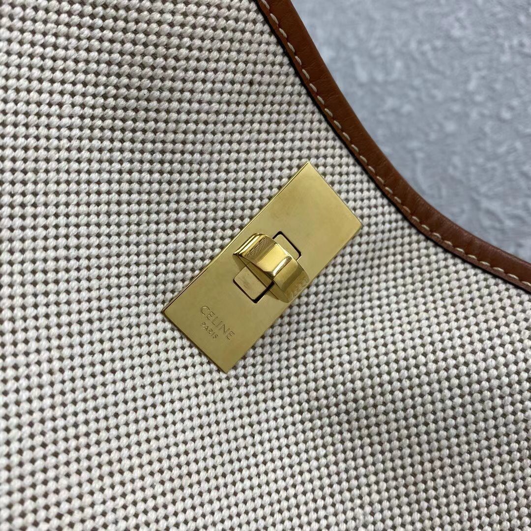 Celine Bucket 16 Bag In Textile and Calfskin 235