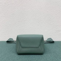 Celine Sangle Small Bucket Bag In Celadon Calfskin 255