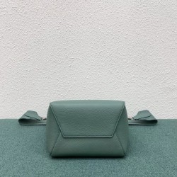 Celine Sangle Small Bucket Bag In Celadon Calfskin 255