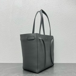 Celine Small Cabas Phantom Bag In Grey Grained Calfskin 201