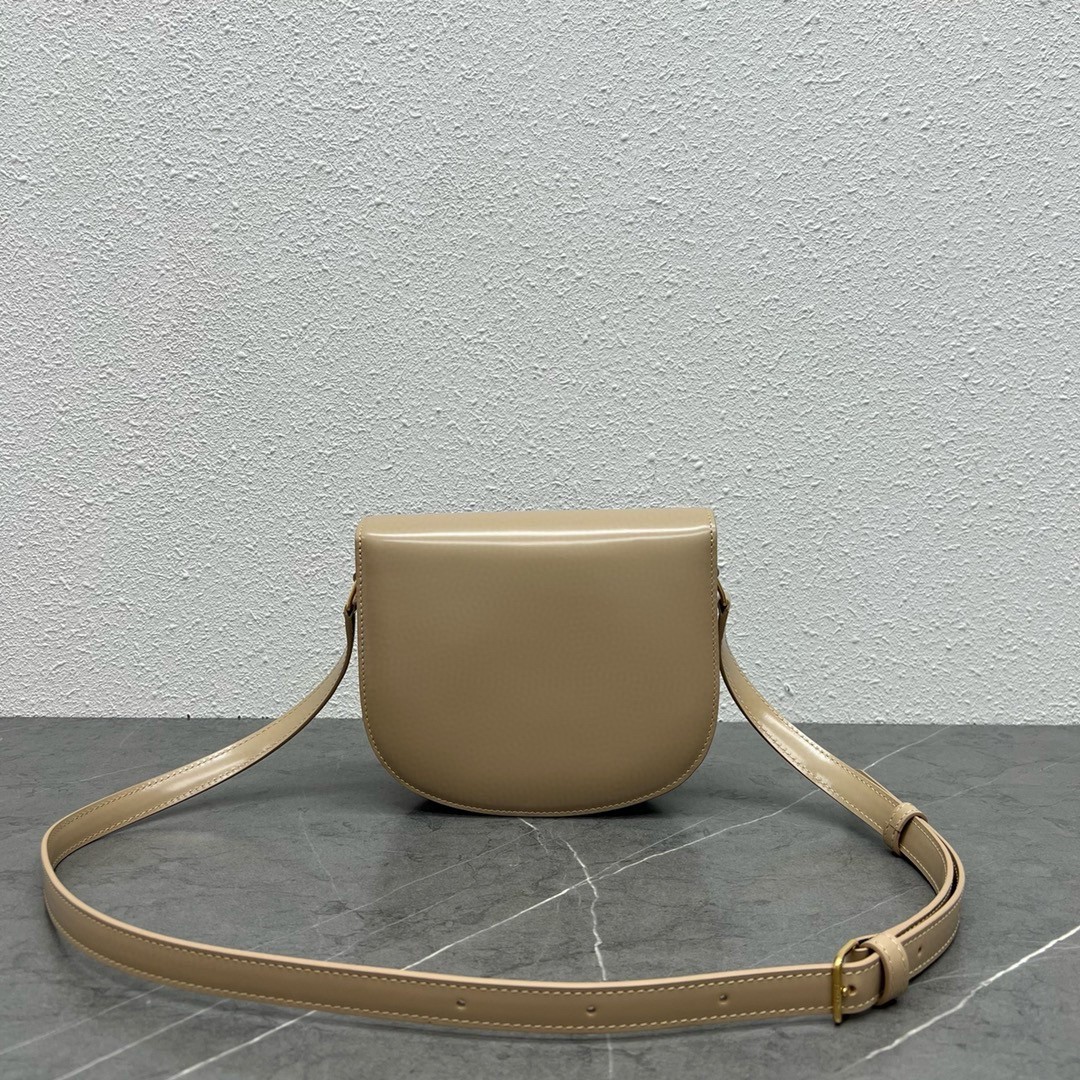 Celine Besace Clea Bag in Beige Shiny Calfskin 241