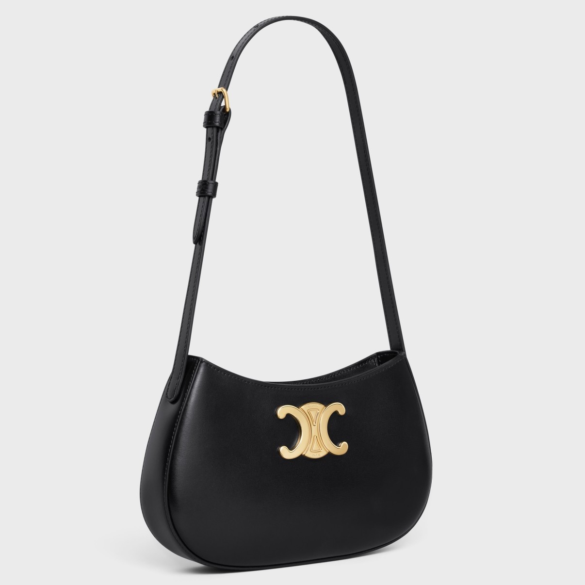 Celine Tilly Medium Bag in Black Calfskin 829