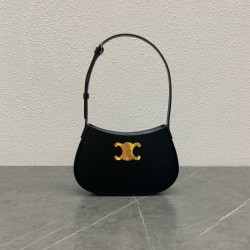 Celine Tilly Medium Bag in Black Calfskin 829