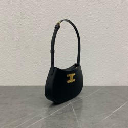 Celine Tilly Medium Bag in Black Calfskin 829