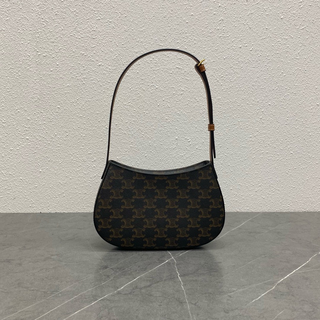 Celine Tilly Medium Bag in Triomphe Canvas 748