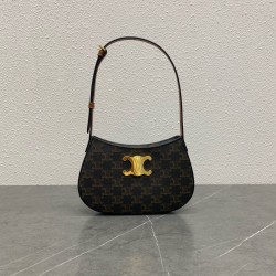 Celine Tilly Medium Bag in Triomphe Canvas 748