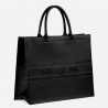 Dior Book Tote Bag In Black Smooth Calfskin 436