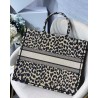 Dior Large Book Tote In Beige Multicolor Mizza Embroidery 709