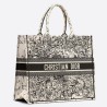 Dior Book Tote Bag In Latte Zodiac Embroidery 440