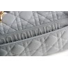 Dior Small Caro Bag In Cloud Blue Cannage Calfskin 546