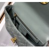 Dior Small Caro Bag In Grey Cannage Calfskin 683