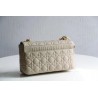 Dior Large Caro Bag In Beige Cannage Calfskin 991