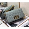 Dior Large Caro Bag In Grey Cannage Calfskin 015