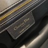 Dior Large Caro Bag In Black Cannage Calfskin 232