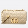 Dior Caro Medium Bag In Beige Cannage Calfskin 572