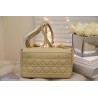 Dior Caro Medium Bag In Beige Cannage Calfskin 572