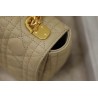 Dior Caro Medium Bag In Beige Cannage Calfskin 572