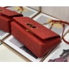 Dior Medium Dioramour Caro Red Bag with Heart Motif 039