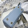 Dior Micro Lady Dior Bag In Blue Cannage Lambskin 260