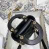 Dior Micro Lady Dior Bag In Black Cannage Lambskin 303