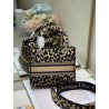 Dior Medium Lady D-Lite Bag In Beige Multicolor Mizza Embroidery 389