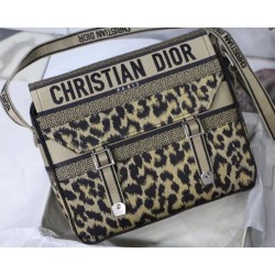 Dior Diorcamp Bag In Beige Multicolor Mizza Embroidery 427