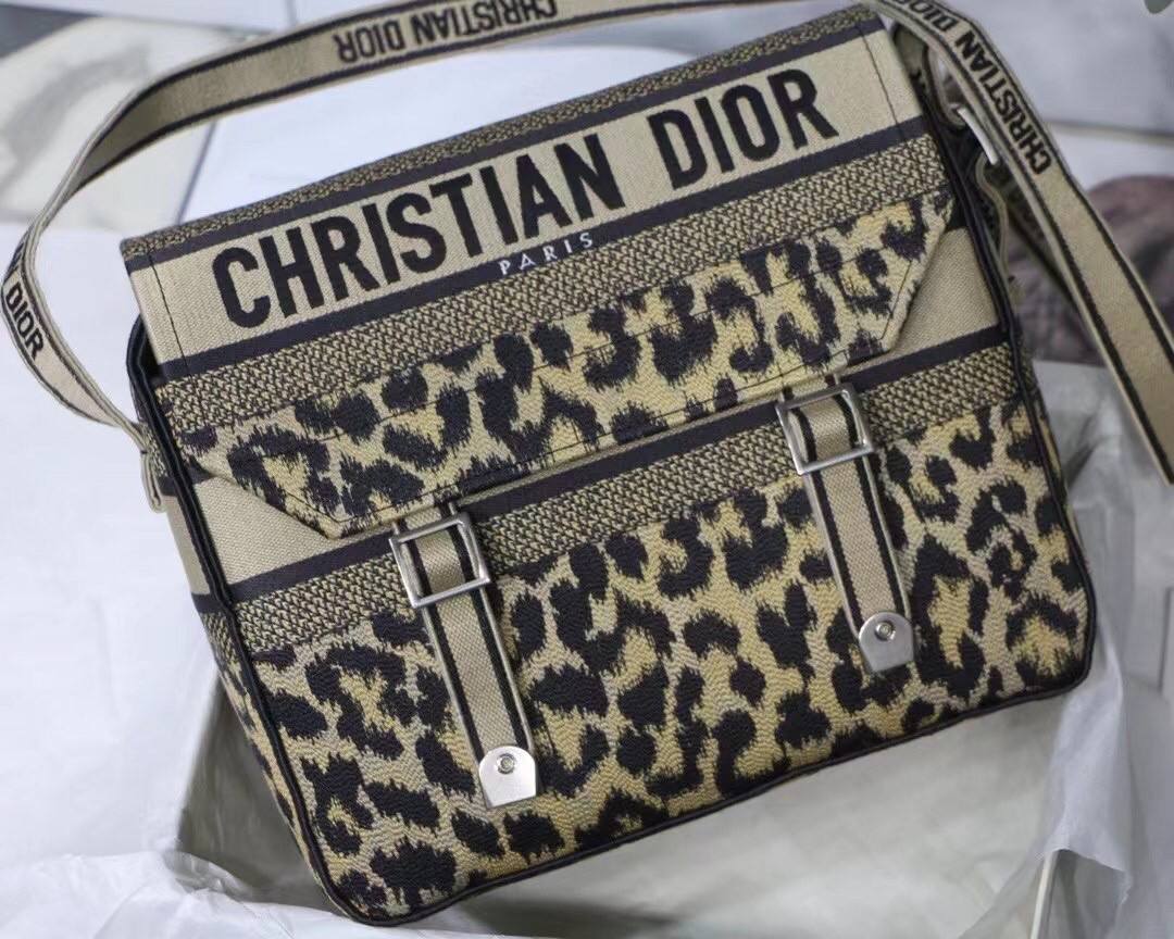 Dior Diorcamp Bag In Beige Multicolor Mizza Embroidery 427