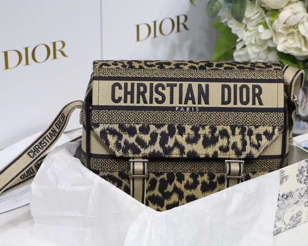 Dior Diorcamp Bag In Beige Multicolor Mizza Embroidery 427