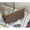 Dior Large Caro Daily Pouch In Beige Calfskin 957