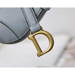 Dior Micro Saddle Bag In Cloud Blue Goatskin 670