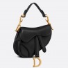 Dior Micro Saddle Bag In Black Goatskin 232