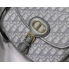 Dior Medium Bobby Bag In Grey Dior Oblique Canvas 088