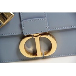 Dior Micro 30 Montaigne Bag In Grey Calfskin 870