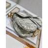 Dior Saddle Bag In Grey Toile de Jouy Embroidery 028