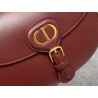 Dior Medium Bobby Bag In Bordeaux Calfskin 091