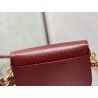 Dior Medium Bobby Bag In Bordeaux Calfskin 091