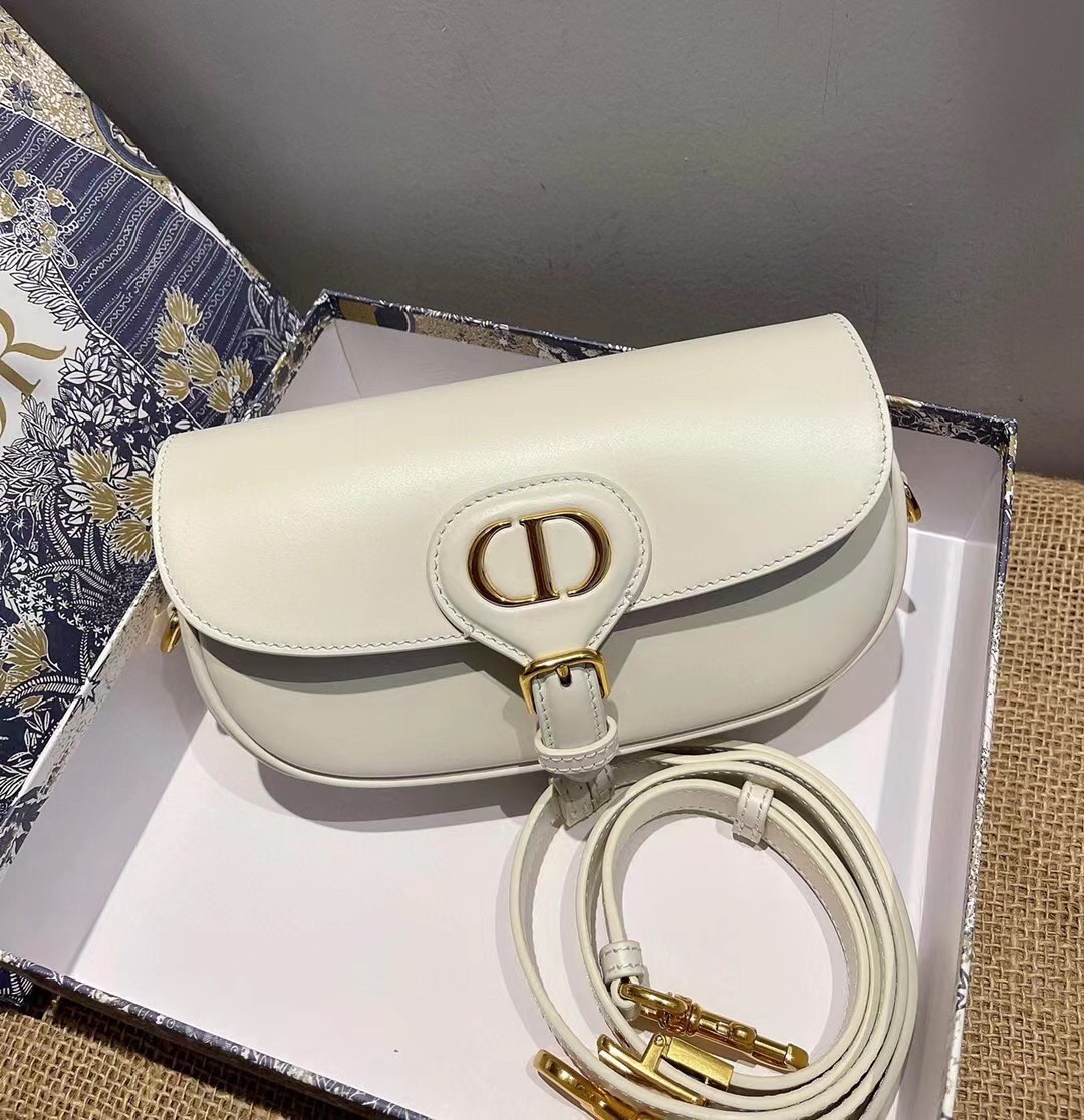 Dior Bobby East-West Bag In White Box Calfskin 412