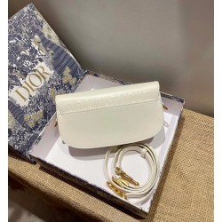 Dior Bobby East-West Bag In White Box Calfskin 412