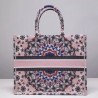 Dior Book Tote Bag In Pink KaleiDiorscopic Canvas 681