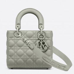 Dior Lady Dior My ABCDior Bag In Grey Ultramatte Calfskin 243