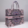 Dior Book Tote Bag In Pink KaleiDiorscopic Canvas 681