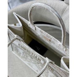 Dior Book Tote Bag In Dior Around the World Stella Embroidery 396