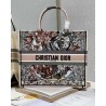 Dior Book Tote Bag In Multicolor La Force Embroidery 424