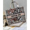 Dior Book Tote Bag In Multicolor La Force Embroidery 424