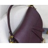 Dior Saddle Bag In Bordeaux Grained Calfskin 479