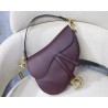 Dior Saddle Bag In Bordeaux Grained Calfskin 479